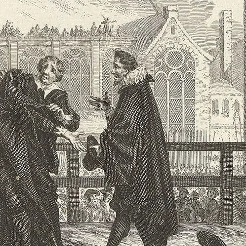 Schilderij van Johan van Oldenbarnevelt's onthoofding in het museum.