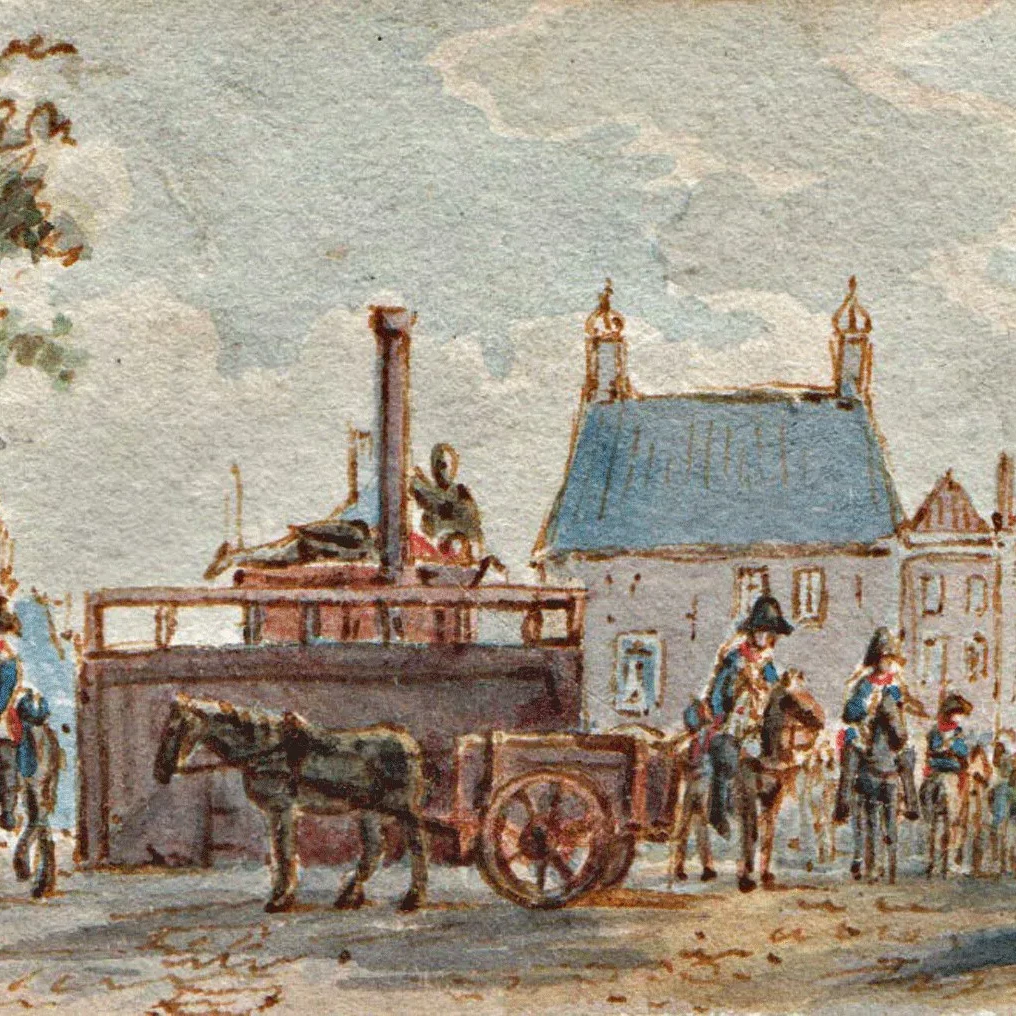 Martelwerktuig, guillotine, in het museum De Gevangenpoort.