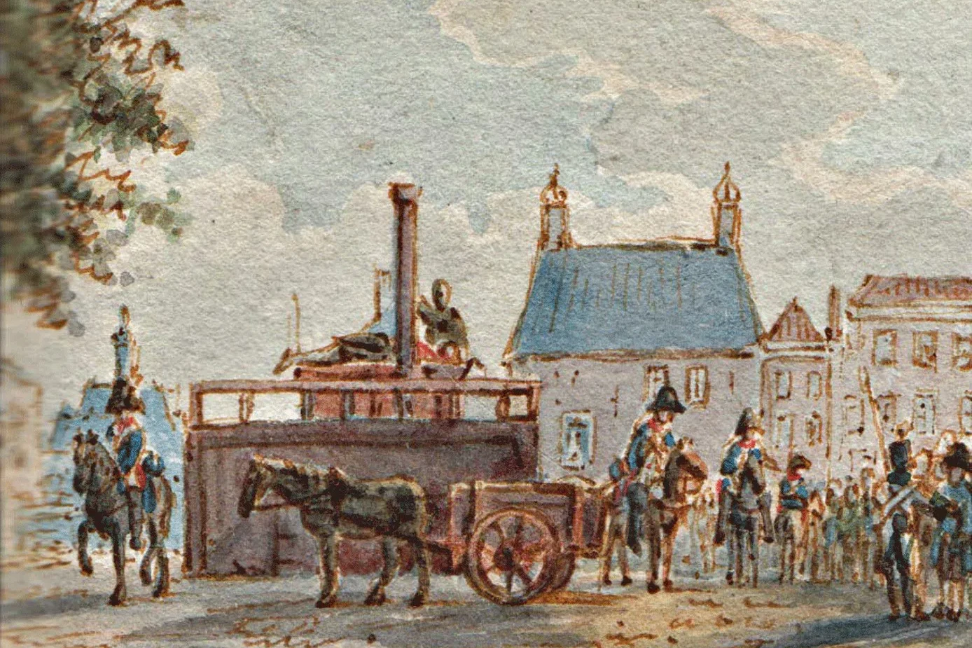 Martelwerktuig, guillotine, in het museum De Gevangenpoort.