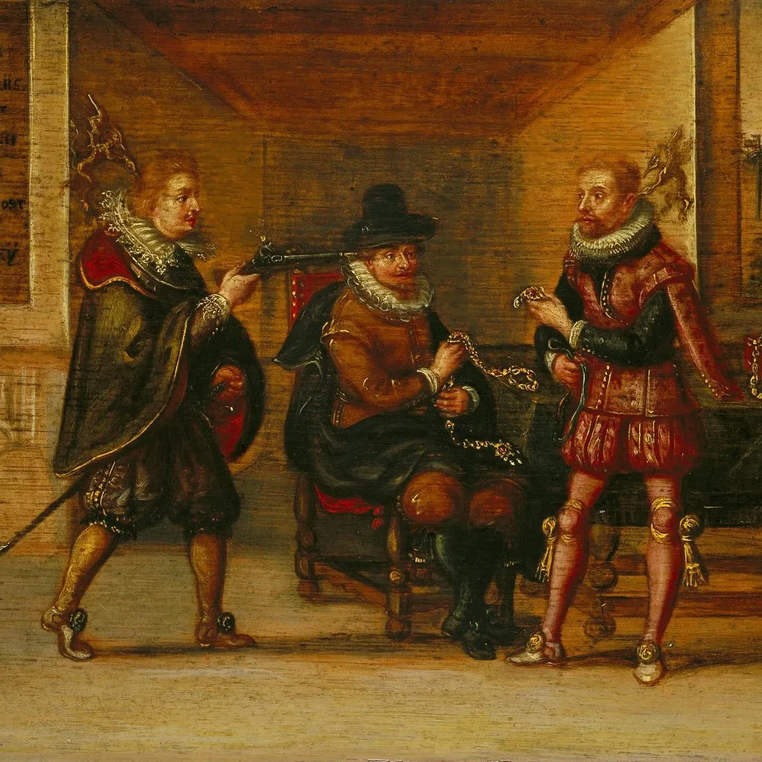 Crime and punishment, robbery and breaking on the wheel (justice)