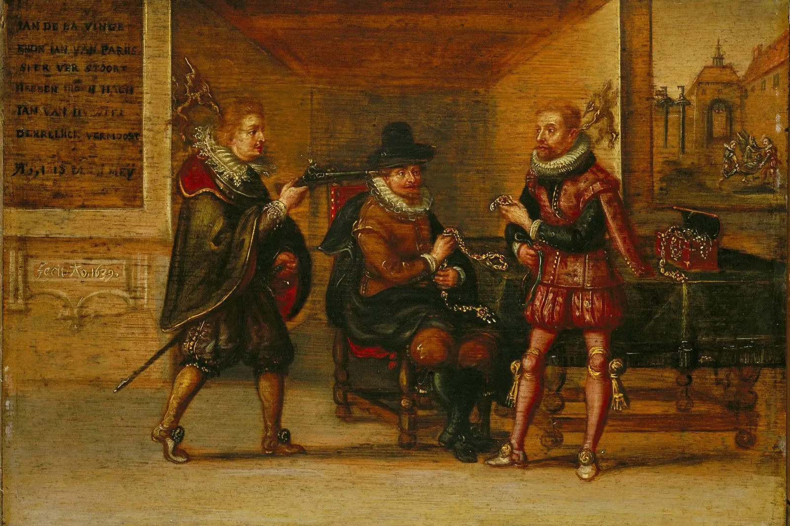 Crime and punishment, robbery and breaking on the wheel (justice)