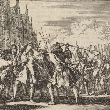 Schilderij van de moord op de gebroeders De Witt, 1672.